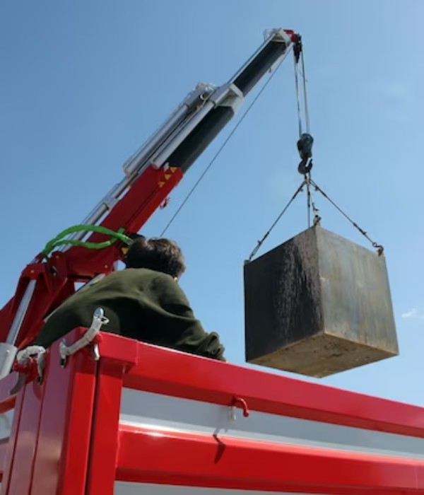 cargo crane for deliveries